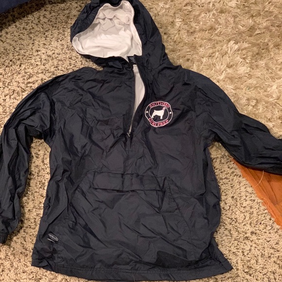 Southern Girl Prep Charles River Rain jacket navy - Picture 9 of 11